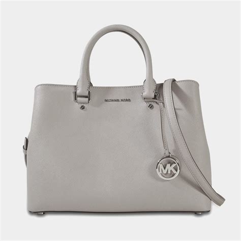 Michael Kors Riley Large Satchel/Shoulder Bag in Pearl Grey 